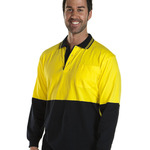 JB's Hi Vis L/S Cotton Polo